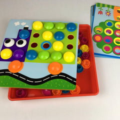 Button Art Toys Crafts For Toddler Activities Game Peg Board Preschool Toys