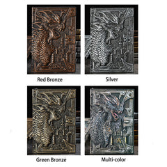 3D Evil Dragon Embossed Notebook Vintage A5 Diary Journals Handcraft