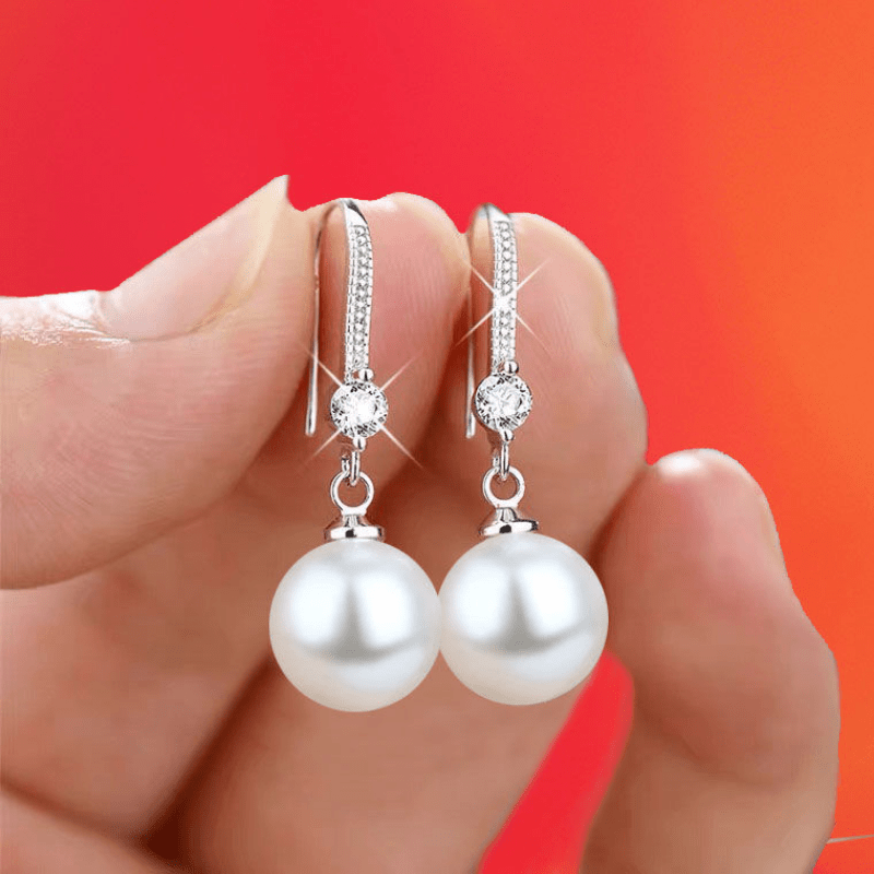 Faux Pearl Earrings Decorative Accessories Holiday Party Gift For Girls
