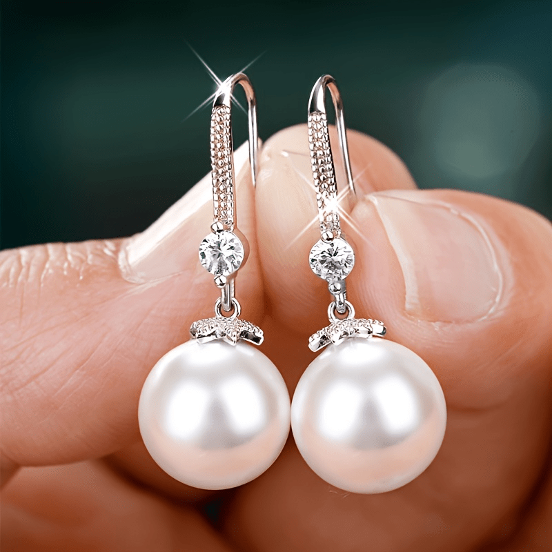 Faux Pearl Earrings Decorative Accessories Holiday Party Gift For Girls
