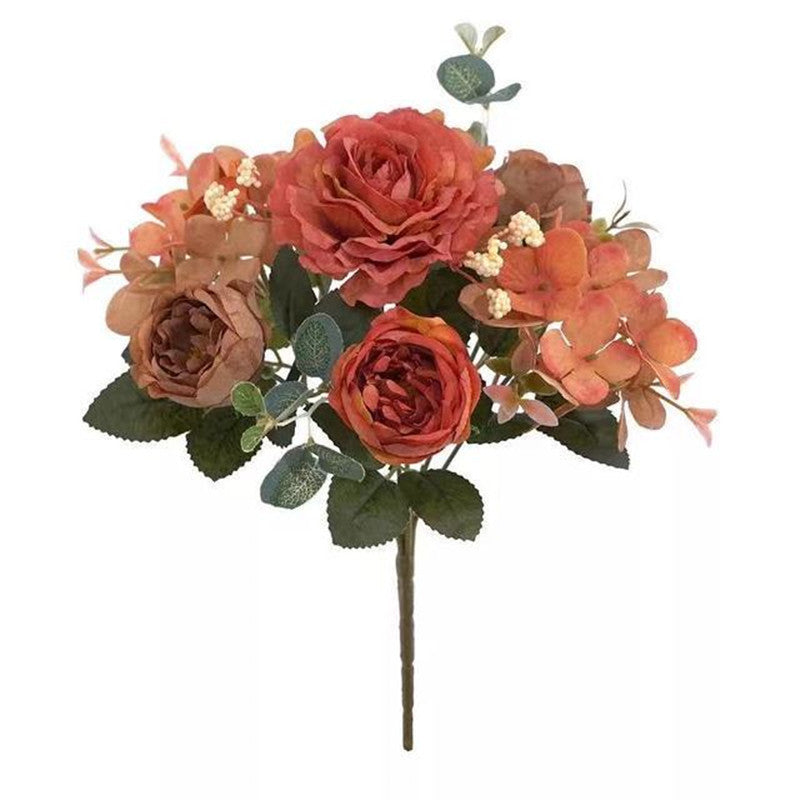 1pc Silk Rose Bouquet Artificial Flowers Home Decor