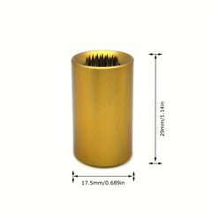2-In-1 Pool Cue Tip Tool Billiard Shaper Aerator Leather Head Curved