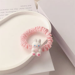 8pcs Rabbit Decor Scrunchies Hair Tie Hair Rope For Kids