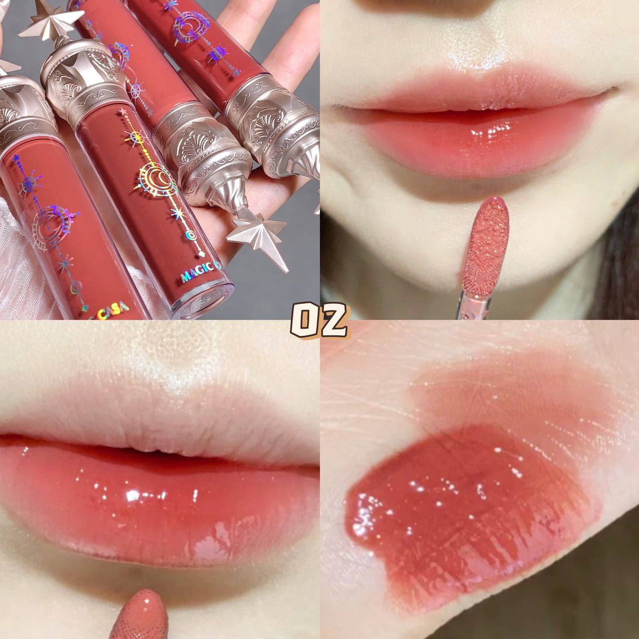Moisturizing Mirror Lip Gloss Set Glass Glow Lips Thick Matte Lip Glaze Lipstick