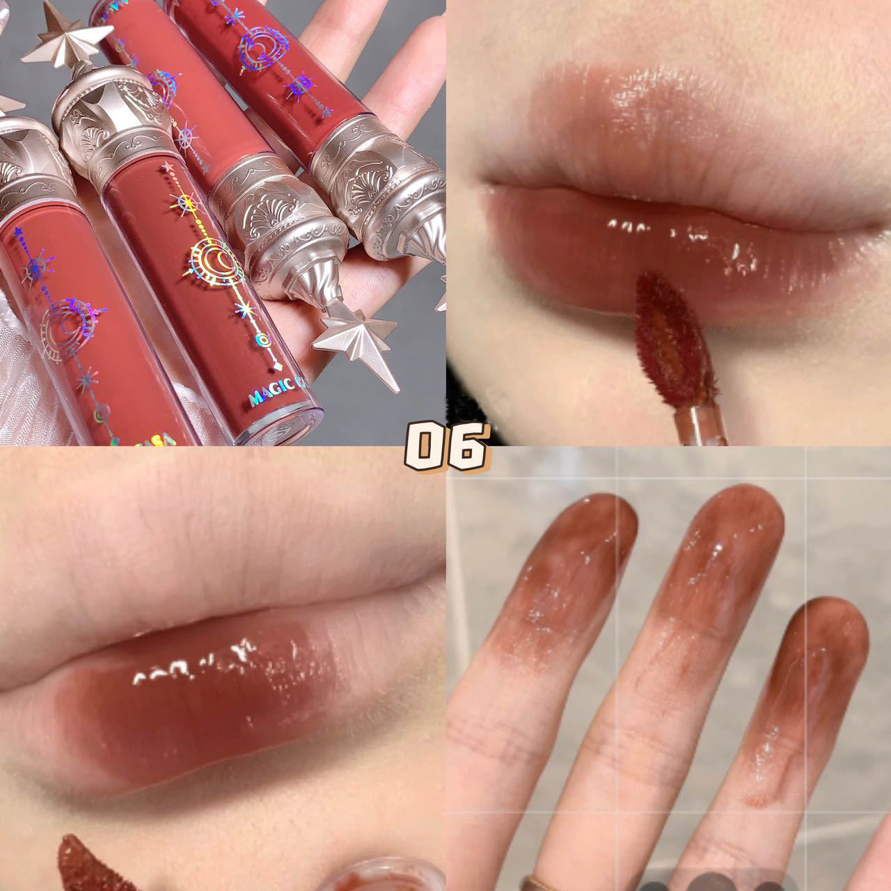 Moisturizing Mirror Lip Gloss Set Glass Glow Lips Thick Matte Lip Glaze Lipstick