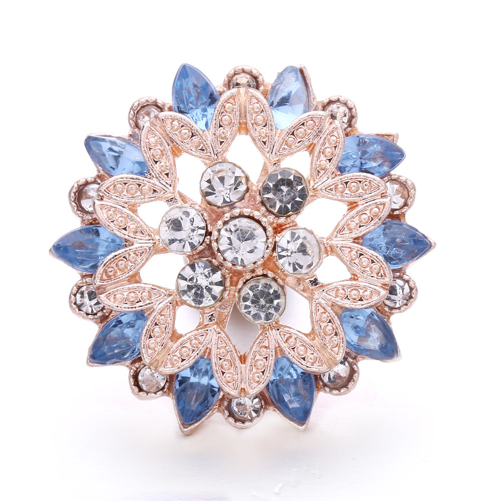 Rhinestone Crystal Snap Button Jewelry For DIY Accessories