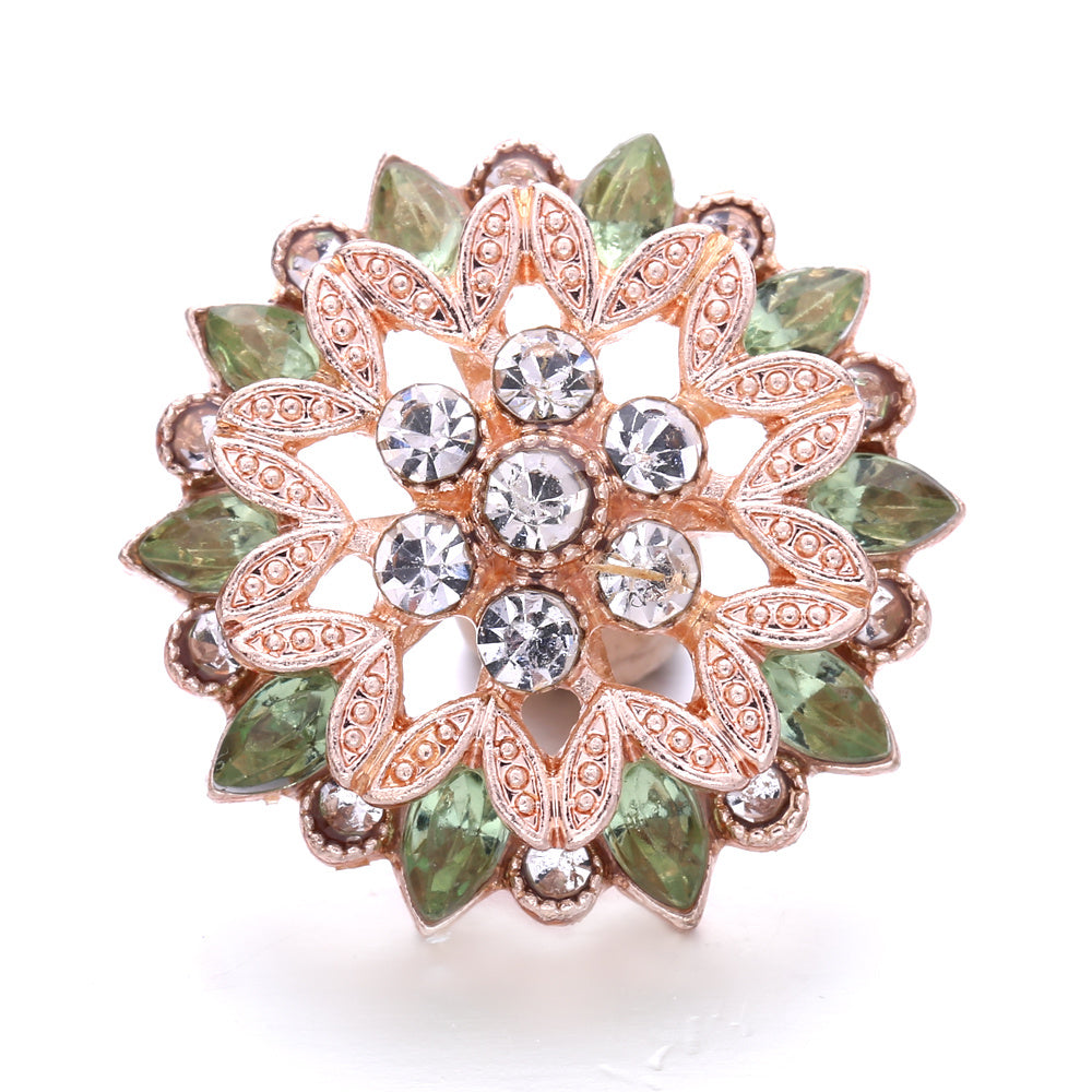 Rhinestone Crystal Snap Button Jewelry For DIY Accessories