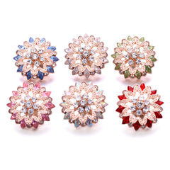 Rhinestone Crystal Snap Button Jewelry For DIY Accessories