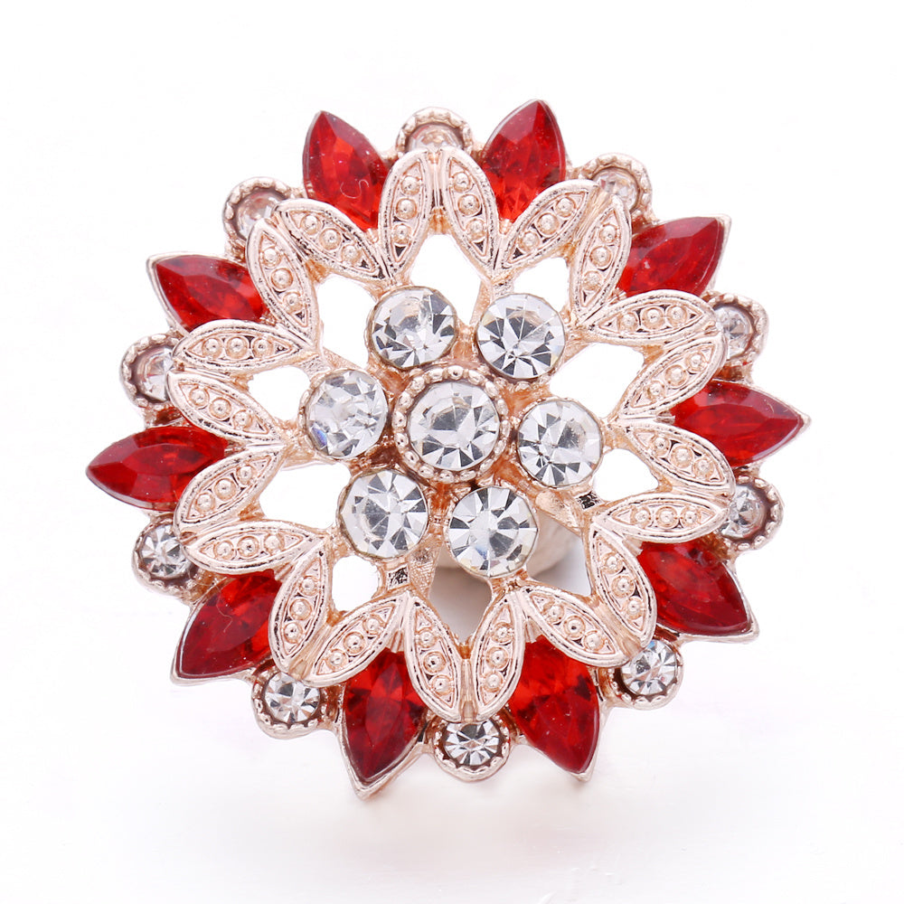 Rhinestone Crystal Snap Button Jewelry For DIY Accessories