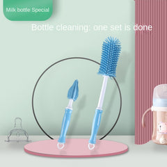 2pcs Silicone Baby Bottle Brushes for Clean and Sanitized Cups