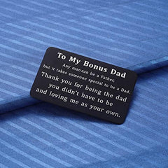 Dad Gift Wallet Card Insert From Daughter Son Birthday Christmas