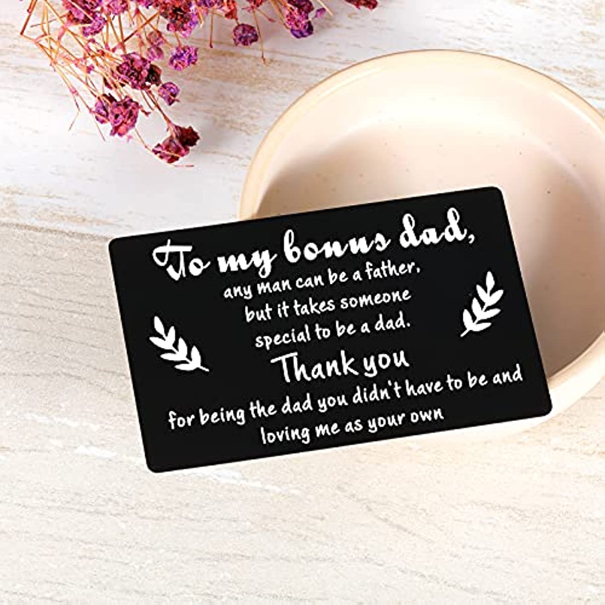 Dad Gift Wallet Card Insert From Daughter Son Birthday Christmas