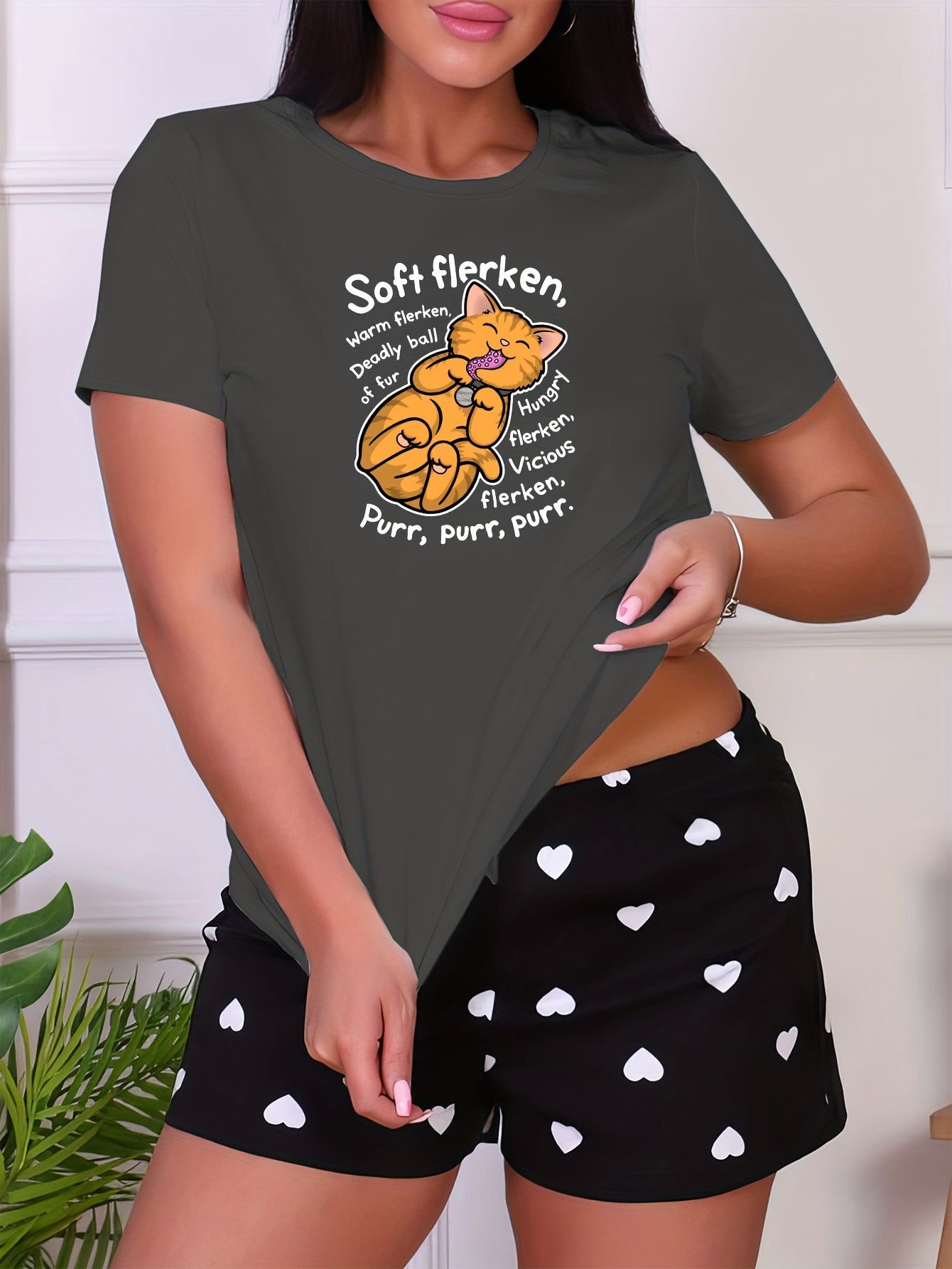 Women's Casual Crew Neck Sleep Top