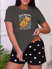 Women's Casual Crew Neck Sleep Top