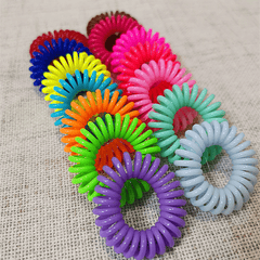 Colorful Spiral Hair Tie Elastic Ponytail Hair Rope Y2K Hair Accessories
