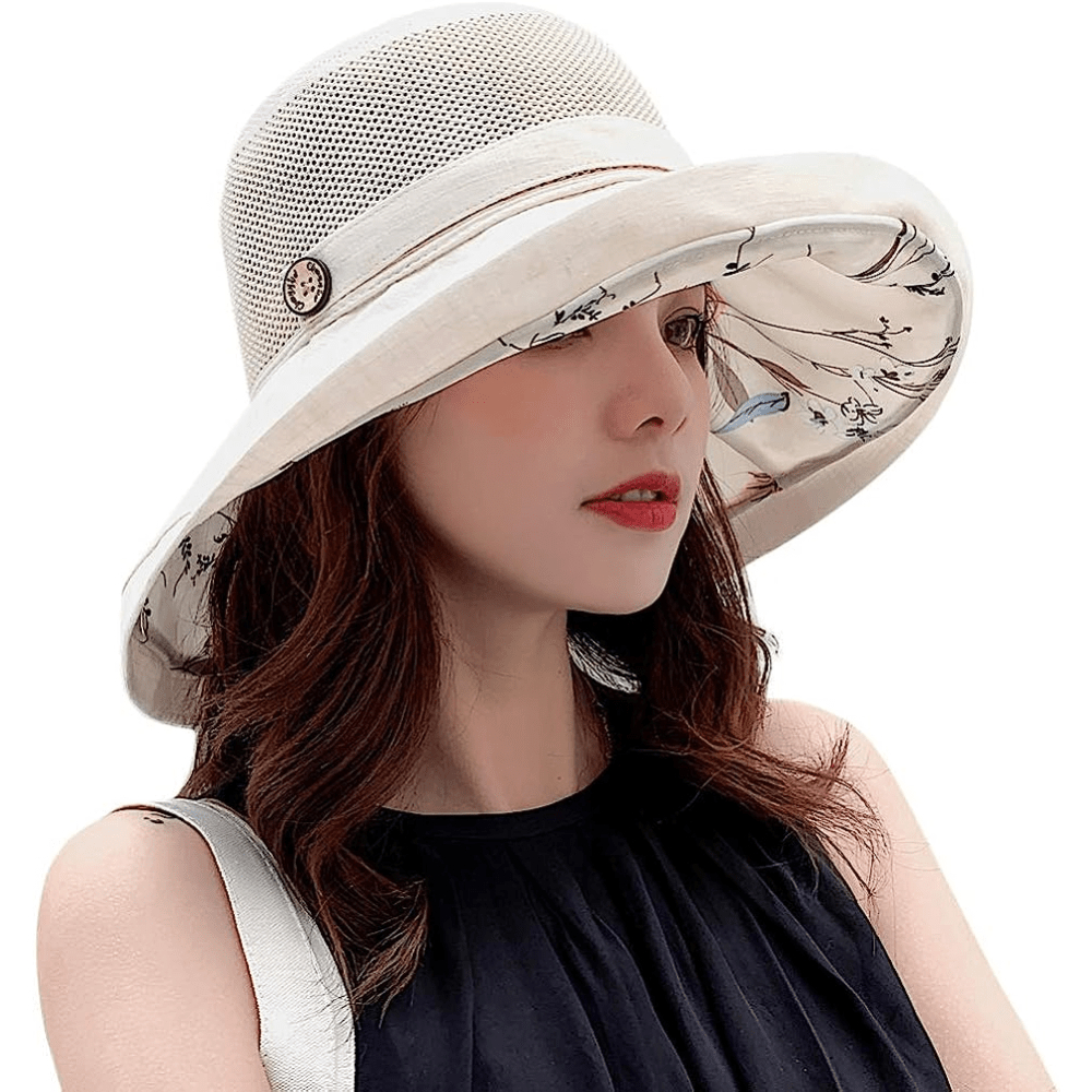 Breathable Mesh Bucket Hat Sun Protection Packable Basin Hat for Outdoor