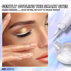 Waterproof Shimmer Liquid Eyeliner Pen with Heart Shaped Brush