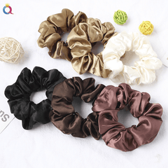 Large Satin Scrunchies Solid Hair Rope Hair Tie Hair Ring