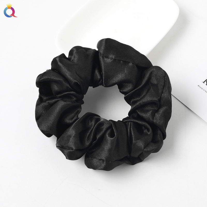 Large Satin Scrunchies Solid Hair Rope Hair Tie Hair Ring