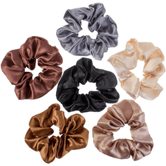 Large Satin Scrunchies Solid Hair Rope Hair Tie Hair Ring