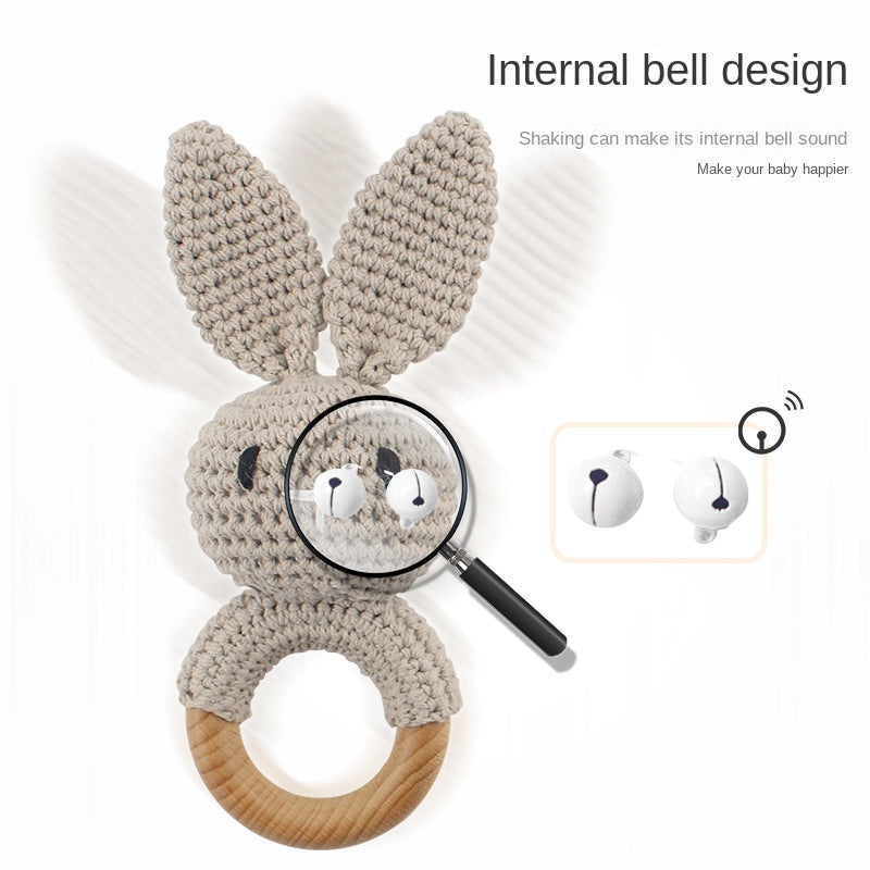 Animal Crochet Rattle Baby Toys Baby Car Hanging Bed Toys Knitted Dolls
