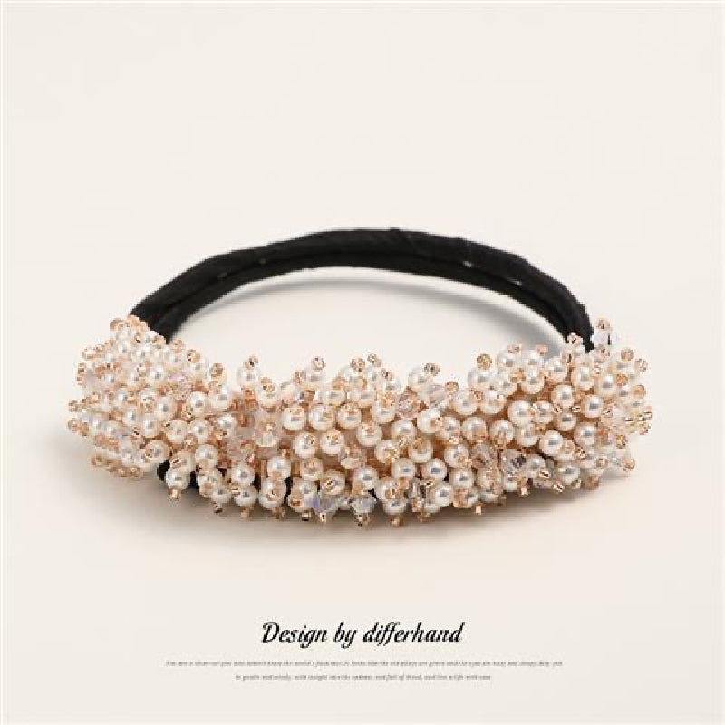 Crystal Hair Clip Bun Maker Ponytail Holder Head Jewelry Hair Styler