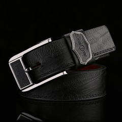 Men's PU Leather Buckle Belt for Party Holiday Business