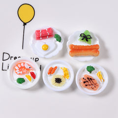 5pcs Dollhouse Breakfast Set for Dolls House Accessories