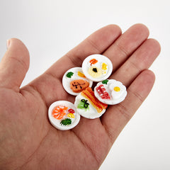 5pcs Dollhouse Breakfast Set for Dolls House Accessories