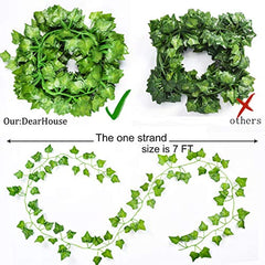 35ft Artificial Ivy Vine Realistic Faux Greenery for Events Home Decor