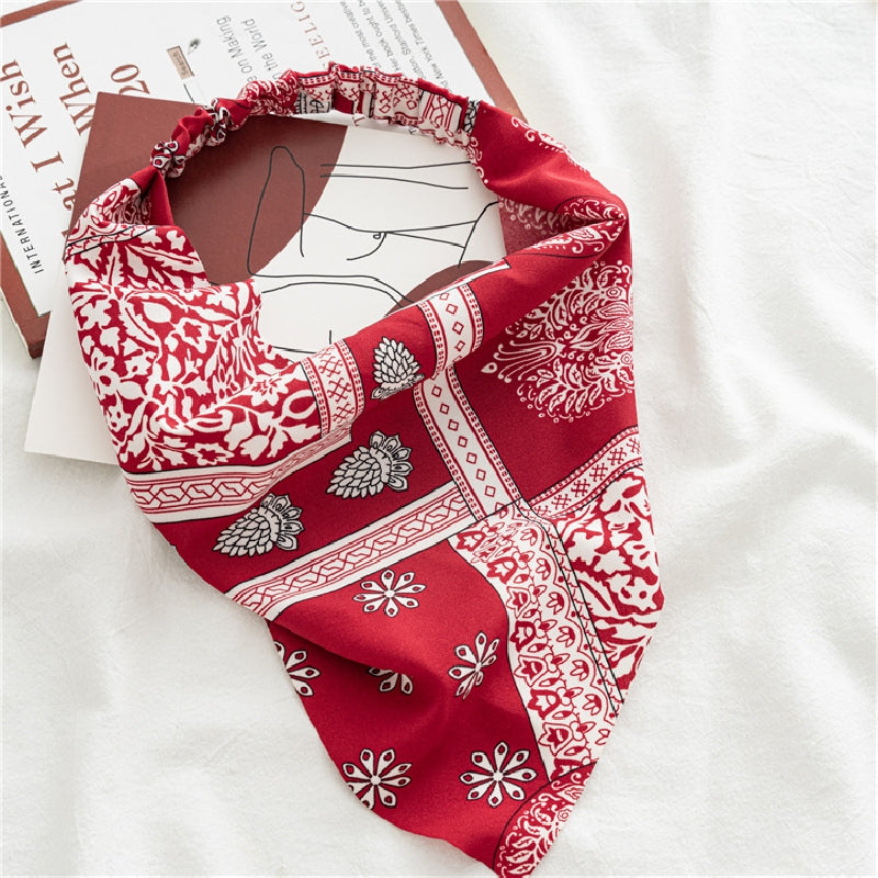 Boho Style Bandana Headband Hair Accessories Women's Bundle Hairband