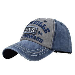 NYS Embroidery Patch Baseball Cap Washed Distressed Adjustable Sun Hat Unisex