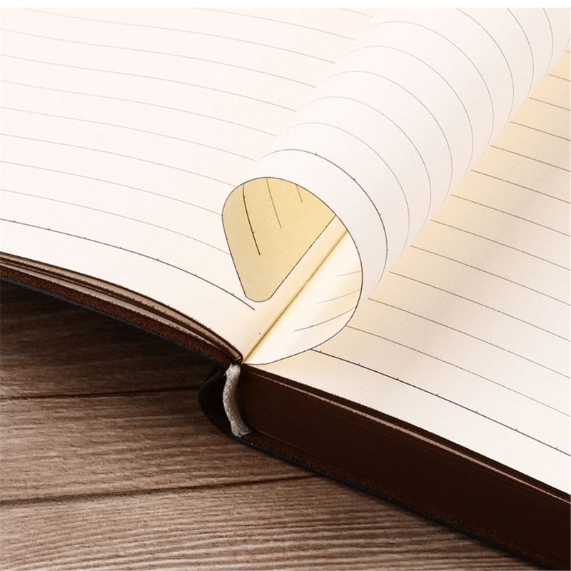 Vintage Pattern PU Leather Notebook 140 Sheets Diary Notepad Stationery