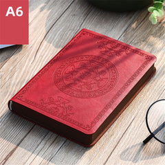 Vintage Pattern PU Leather Notebook 140 Sheets Diary Notepad Stationery