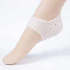 2pcs Gel Heel Protectors Silicone Moisturizing Socks - Women Men