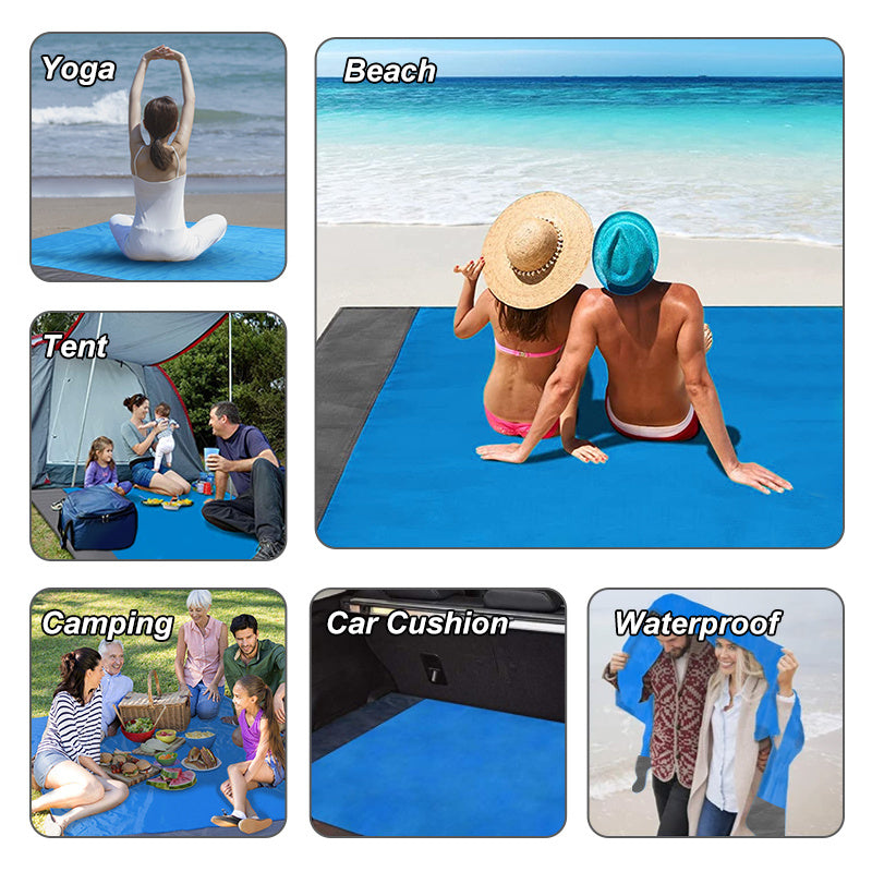 1pc 2x2 1m Camping Mat Waterproof Beach Blanket Portable Lightweight Mat
