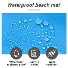 1pc 2x2 1m Camping Mat Waterproof Beach Blanket Portable Lightweight Mat