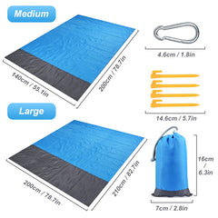 1pc 2x2 1m Camping Mat Waterproof Beach Blanket Portable Lightweight Mat