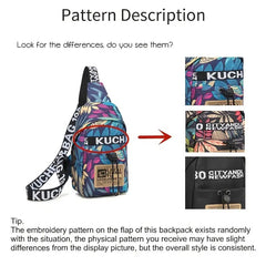 Casual Leaf Printed Sling Bag Crossbody Bag 
