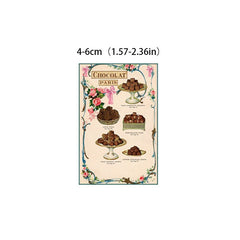 30 Chocolaty Fun Pie Stickers for Kids DIY & School Supplies
