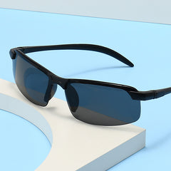 Men's Small Frame UV Protection Sport Sunglasses with Case