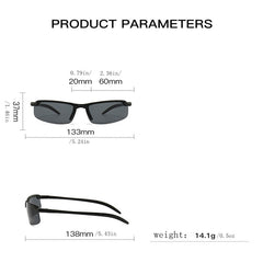 Men's Small Frame UV Protection Sport Sunglasses with Case