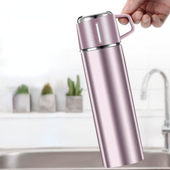500ml Stainless Steel Water Bottle with Tea Filter, Leakproof Insulated Tumbler