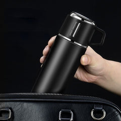 500ml Stainless Steel Water Bottle with Tea Filter, Leakproof Insulated Tumbler