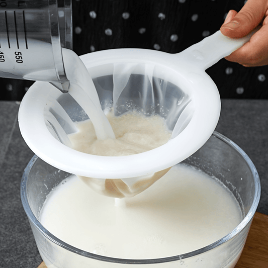 Ultra Fine Mesh Strainer Nylon Filter Spoon For Soy Milk Coffee Yogurt 400 Mesh