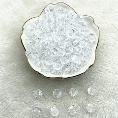 10mm Transparent Faceted Acrylic Beads for DIY Bracelet