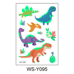 Dino Decoration Temp Tattoo Birthday Party Sticker