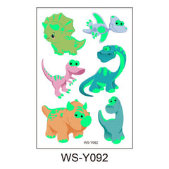 Dino Decoration Temp Tattoo Birthday Party Sticker