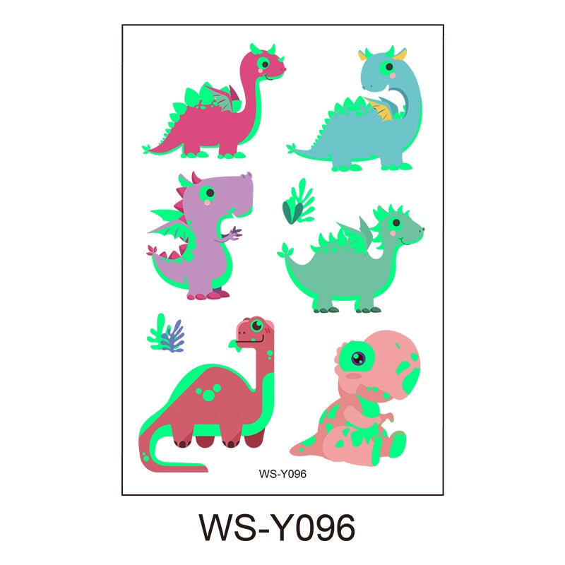 Dino Decoration Temp Tattoo Birthday Party Sticker