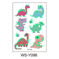 Dino Decoration Temp Tattoo Birthday Party Sticker